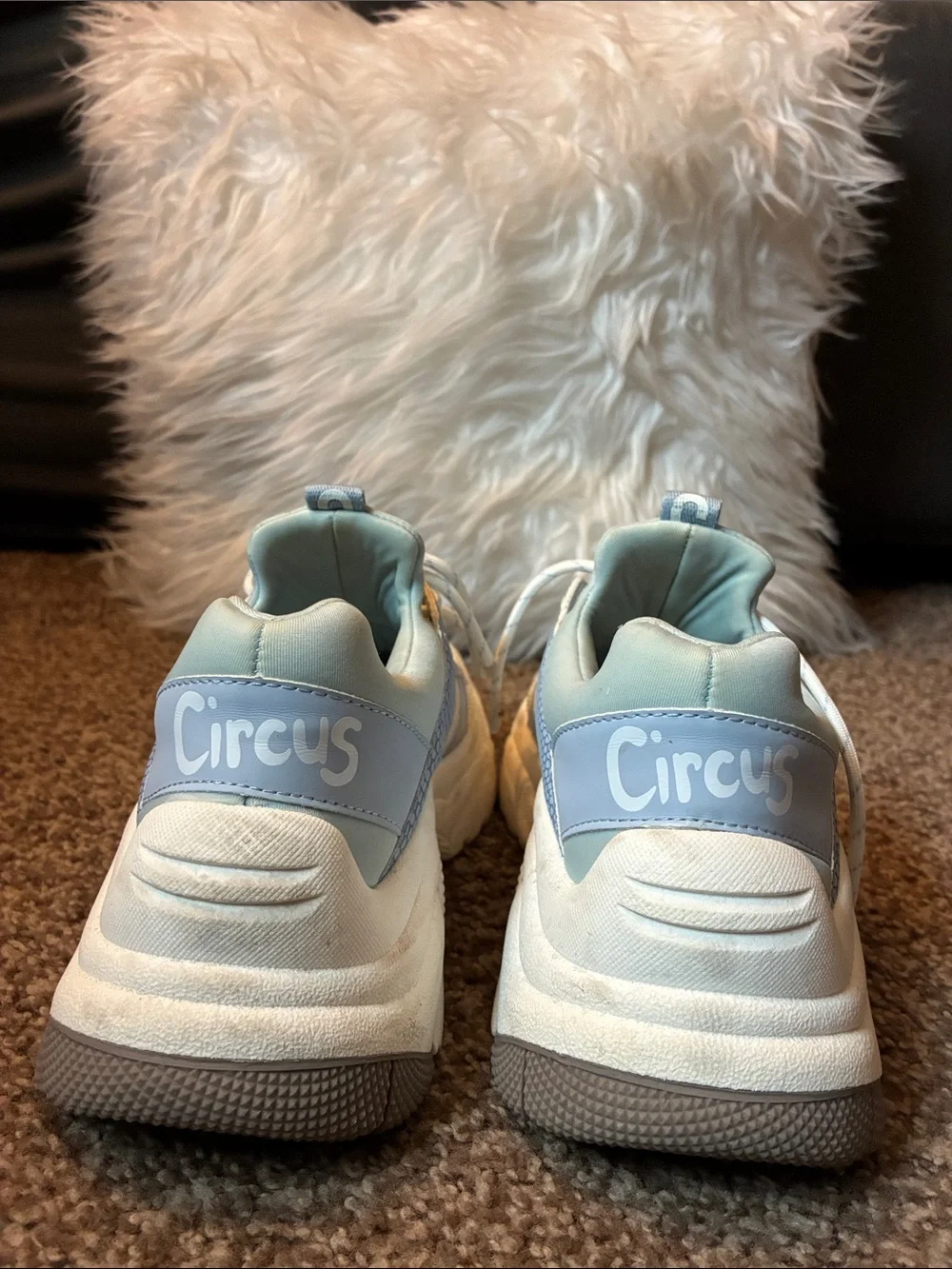 Circus by Sam Edelman Light Blue & White Chunky Sneakers
